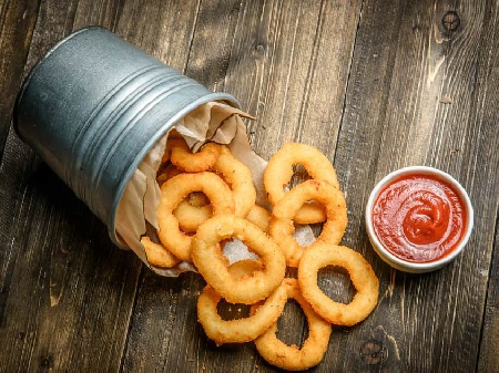 Панирани за лучени кръгчета като в Burger King - снимка на рецептата